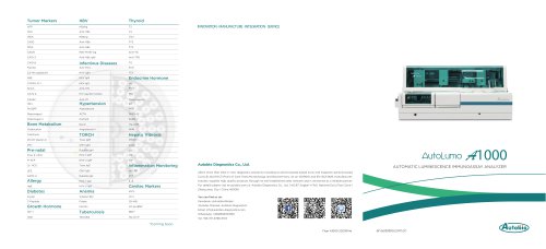 AUTOMATIC LUMINESCENCE IMMUNOASSAY ANALYZER A1000