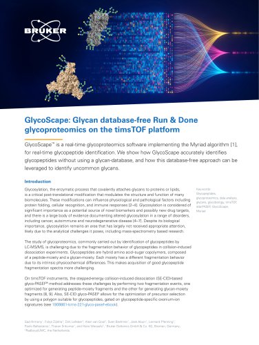 GlycoScape: Glycan database-free Run & Done glycoproteomics on the timsTOF platform