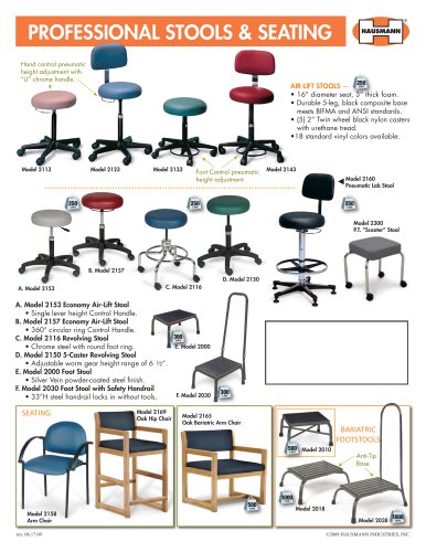 PROFESSIONAL STOOLS & SEATING