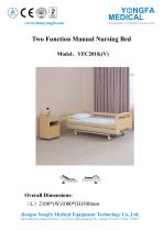 YFC201K(V) Two Function Manual Nursing Bed