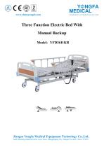 YFD3611KB Three Function Electric Bed With Manual Backup