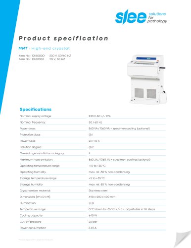 MNT ∙ High-end cryostat