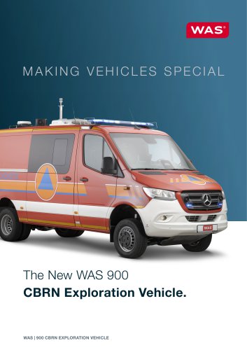 The New WAS 900 CBRN Exploration Vehicle