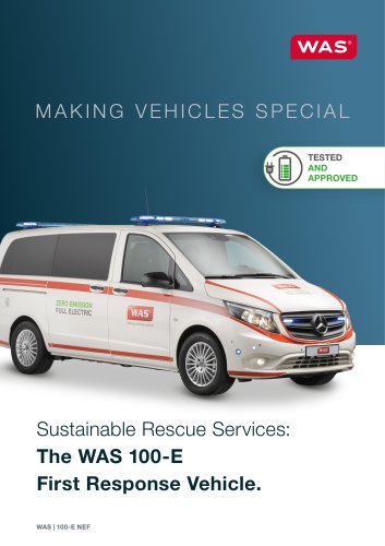 The WAS 100-E First Response Vehicle