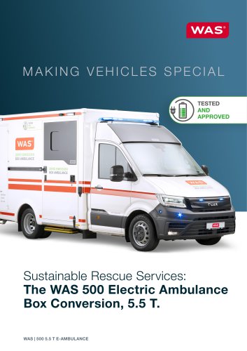 The WAS 500 Electric Ambulance Box Conversion 5,5 T