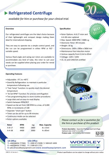 Eppendorf Refrigerated Centrifuge