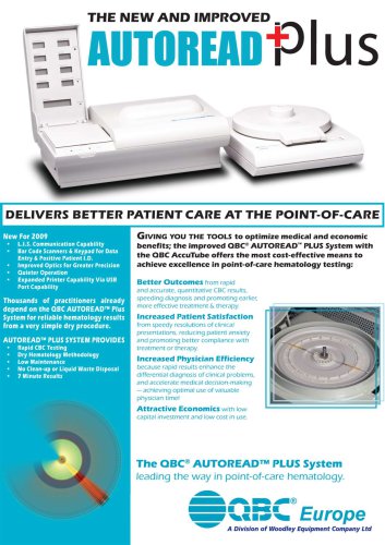 QBC Autoread Plus Haematology System