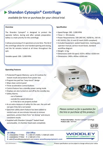 Shandon Cytospin® Centrifuge