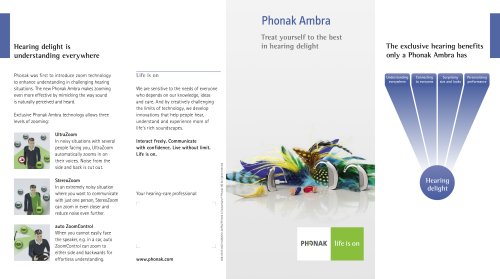 Consumer Flyer Phonak Ambra