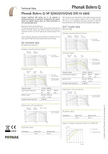 Datasheet Phonak Bolero Q-SP