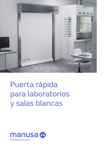 Puerta rápida para laboratorios y salas blancas