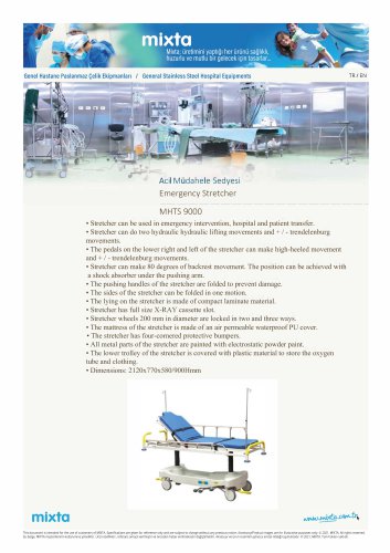 Emergency Strecher MHTS 9000
