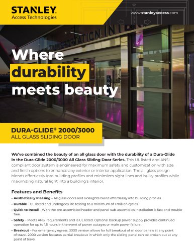 DURA-GLIDE&reg; 2000/3000 