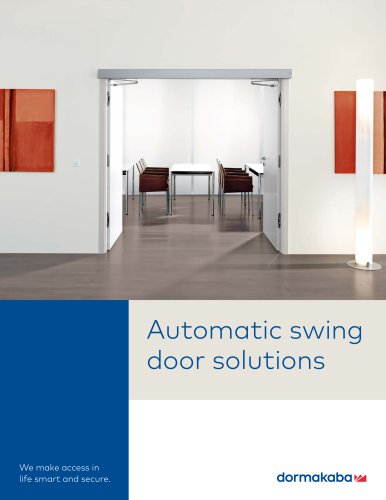 Automatic swing door solutions