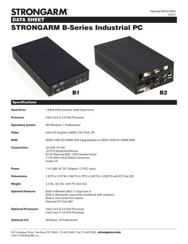 STRONGARM B-Series PC