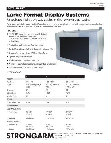 STRONGARM Large Screen Display Systems