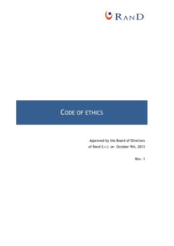 CODE OF ETHICS