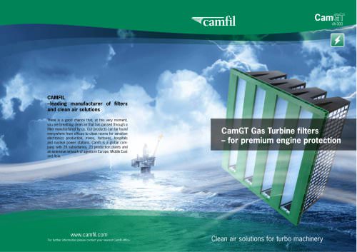 CamGT Gas Turbine filters ? for premium engine protection