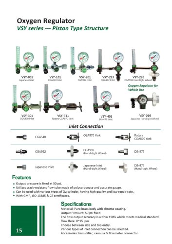 Oxygen Regulator