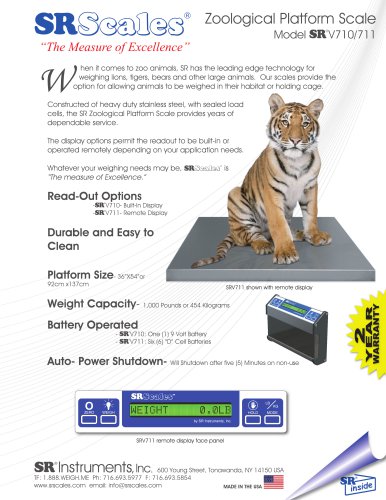 Zoological Platform Scale Model SRV710/711