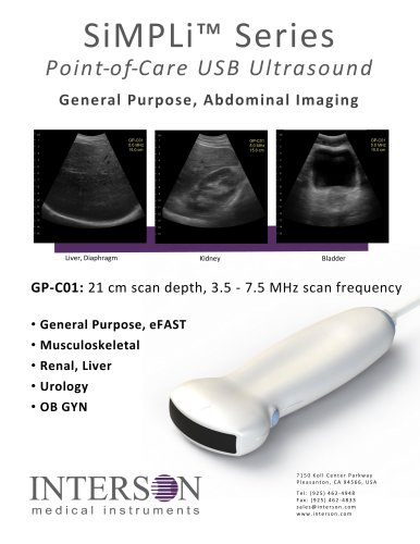 SiMPLi™ SeriesGeneral Purpose, Abdominal Imaging