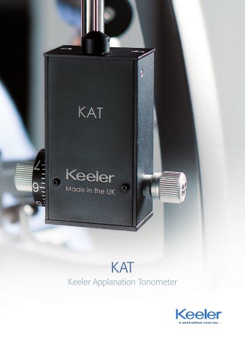 Keeler Applanation Tonometers (KAT) Brochure - REV A