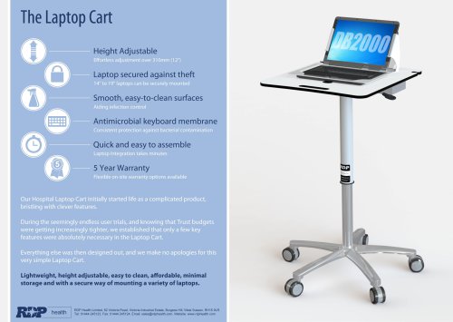 DB2000 Laptop Cart