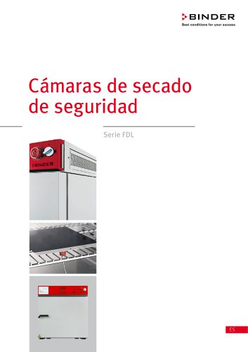 C&aacute;maras de secado de seguridad  Serie FDL