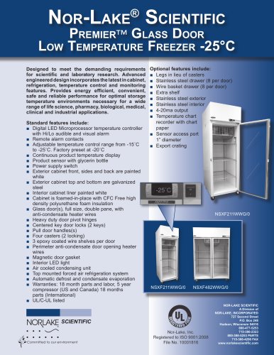 Low Temperature Freezer -25°C