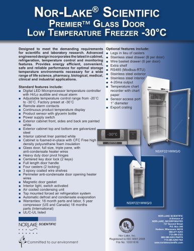 Low Temperature Freezer -30°C