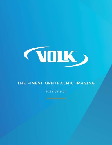 THE FINEST OPHTHALMIC IMAGING 2022 Catalog