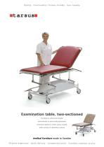 2-sectioned examination table