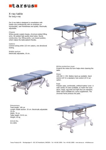 X-ray Table