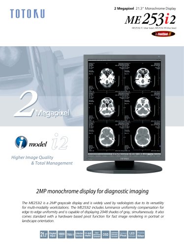 2MP monochrome display for diagnostic imaging