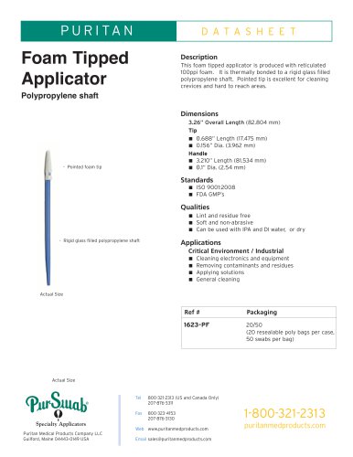 3” Foam Swab - 1623-PF