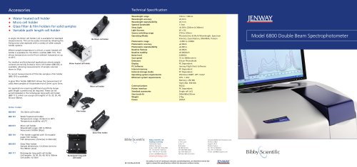 6800 Spectrophotometer