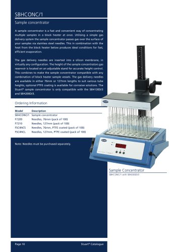 Sample Concentrator, SBHCONC/1