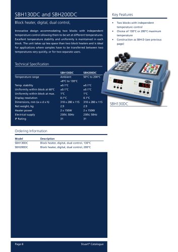 SBH130DC and SBH200DC