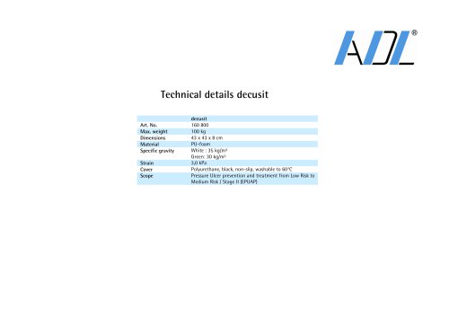 Technical details decusit