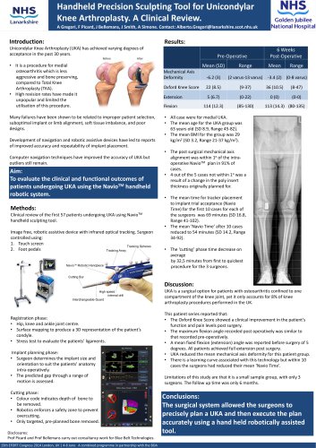 Unicondylar Knee Arthroplasty (UKA)