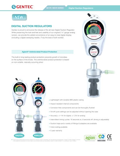 881 & 882 Digital Suction Regulators