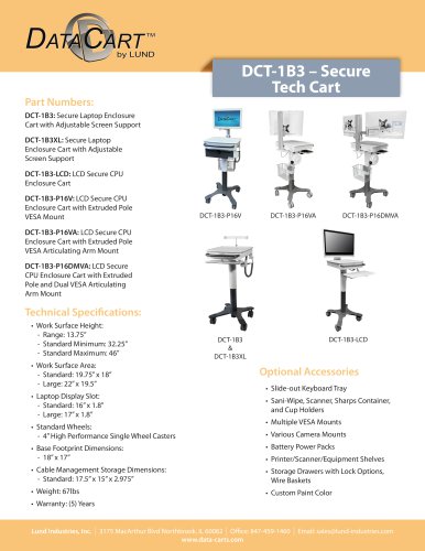 DCT-1B3 – Secure Tech Cart