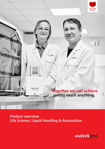 Product Overview Life Science, Liquid Handling & Automation