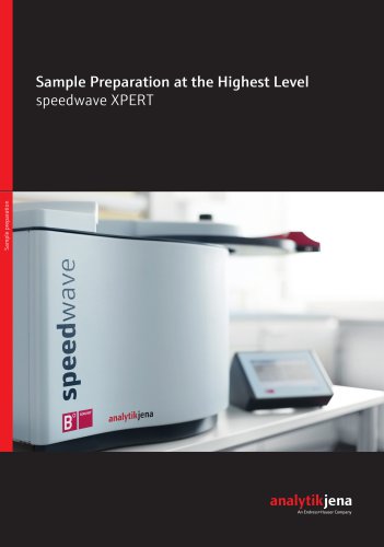 speedwave XPERT: Sample Preparation at the Highest Level