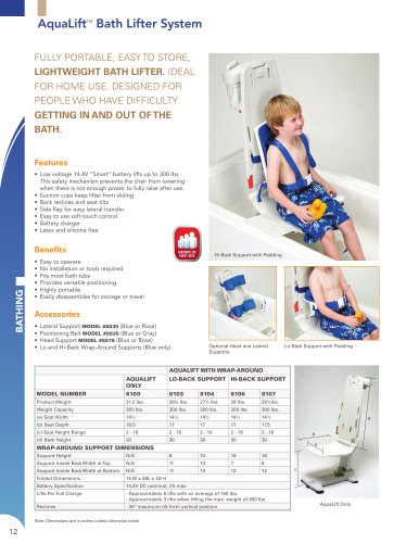 AquaLift TM Bath Lifter System