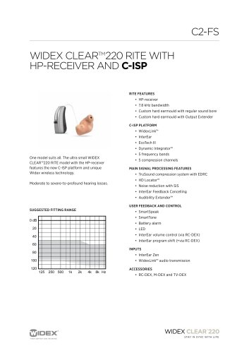 C2-FS HP-receiver data sheet (English)