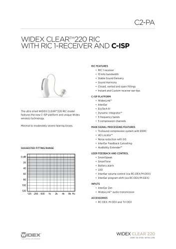 C2-PA RIC1 data sheet