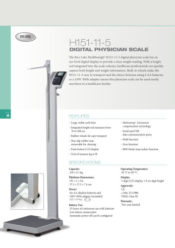 H151-11-5 DIGITAL PHYSICIAN SCALE