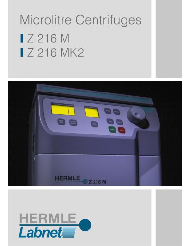 Microlitre Centrifuges