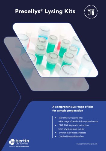 Precellys&reg; 24 Lysing kits